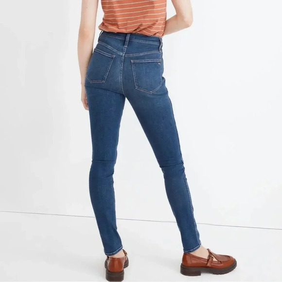 Madewell Women’s Size 25 Petite 10" High-Rise Skinny Jeans in Coronet Wash NG847 - Picture 9 of 9